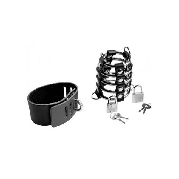 XR Brands Gates of Hell - Peniskäfig mit Ballstrap