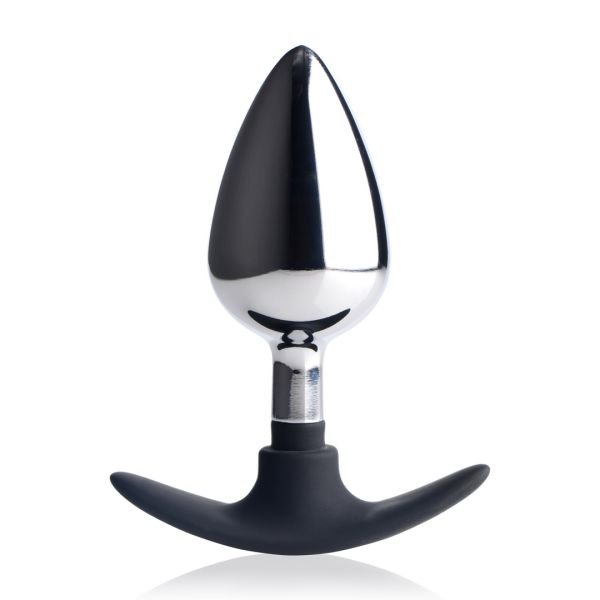 XR Brands Dark Invader - Analplug aus Metall und Silikon - Large