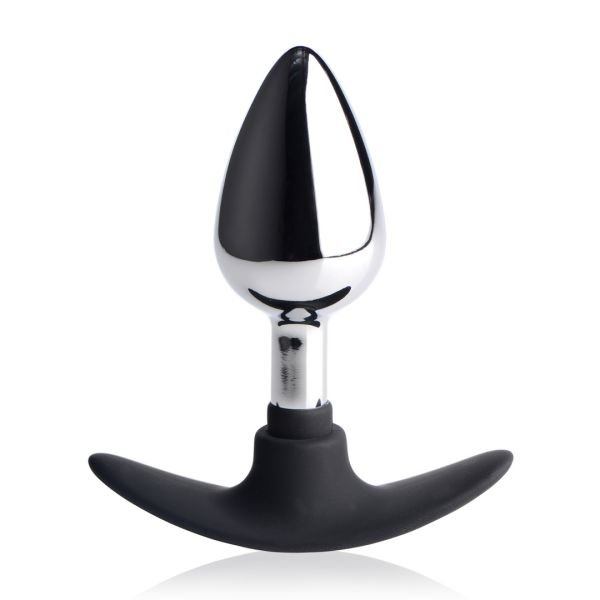 XR Brands Dark Invader - Metall und Silikon Analplug - Medium