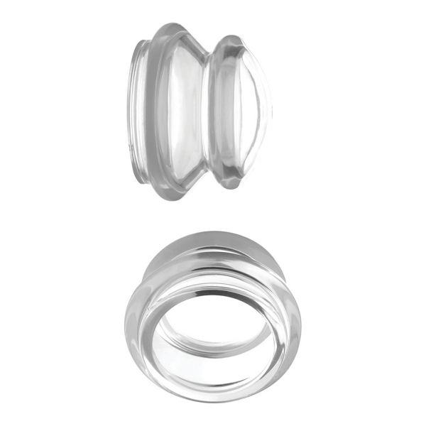 XR Brands Clear Plungers - Nippelsauger aus Silikon - L
