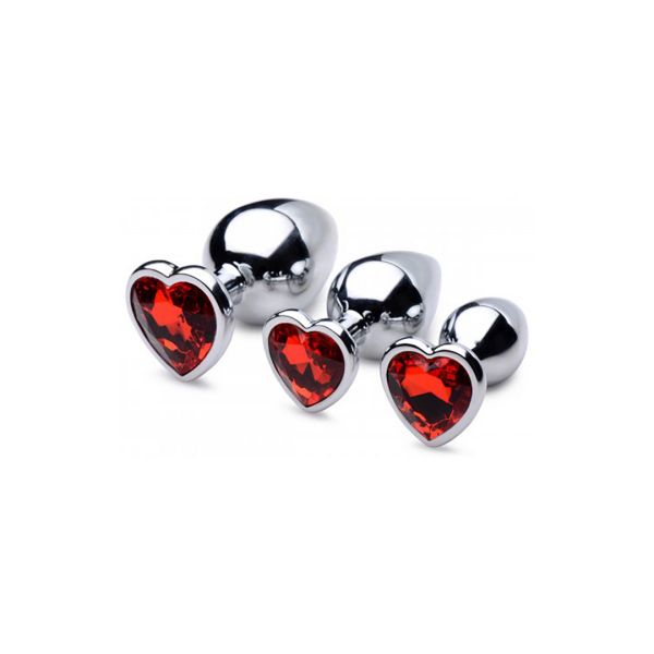 XR Brands Red Heart - Buttplug Set