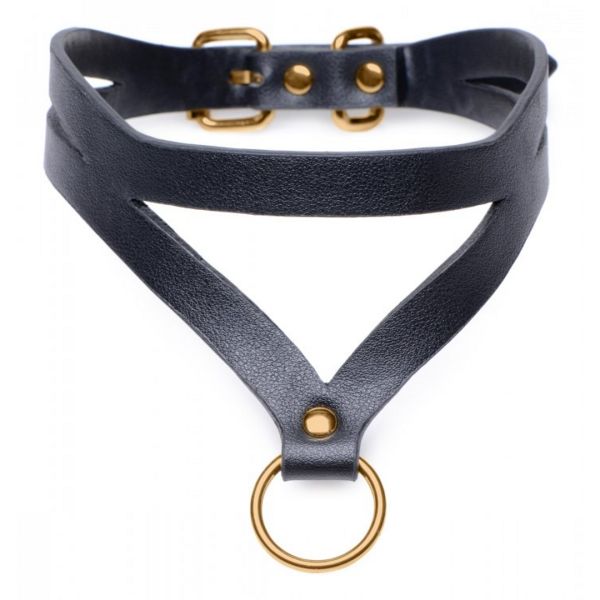 XR Brands Bondage Baddie - Halsband mit O-Ring