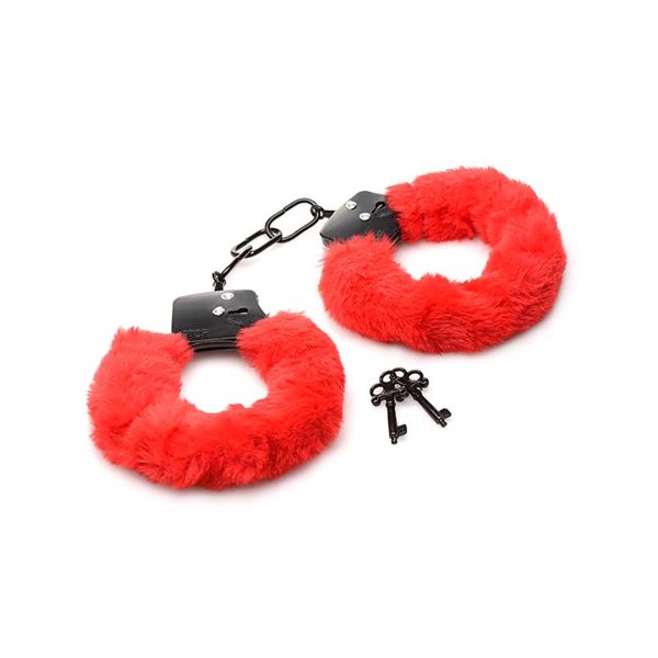 XR Brands Cuffed in Fur - Handschellen mit Kunstfell