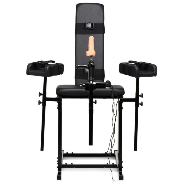 XR Brands MS Obedience Chair mit Sexmaschine - Schwarz