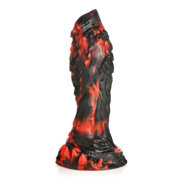 XR Brands Grim Reaper - Silikon Dildo - Rot/Schwarz