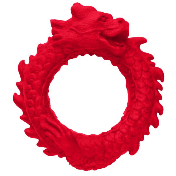 XR Brands Rise of the Dragon - Silikon Cockring - Rot