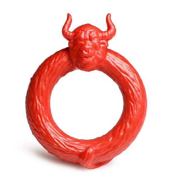 XR Brands Beast Mode - Silikon Cockring - Rot