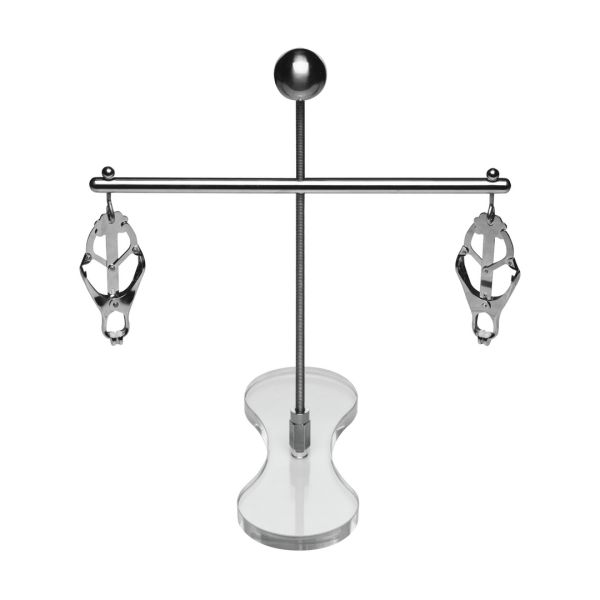 XR Brands Tower of Pain - Nippelklemmen - Silber