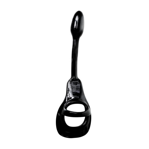 PerfectFitBrand Armor Tug Lock - Cockring mit Ballstrap und Buttplug - Klein