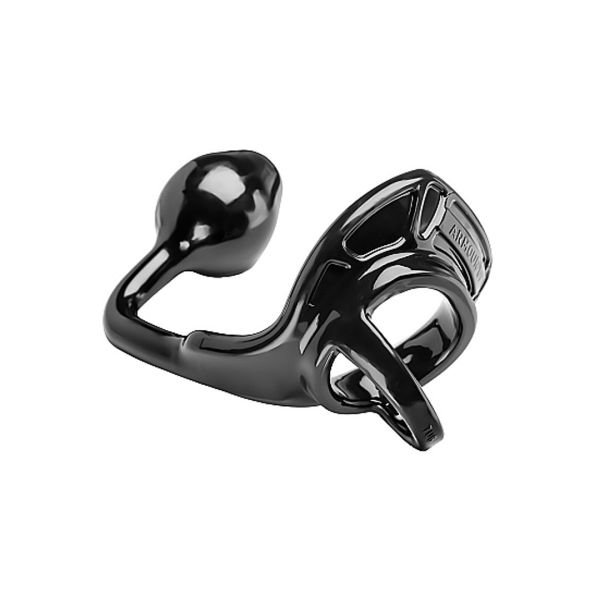 PerfectFitBrand Armor Tug Lock - Cockring mit Ballstrap und Buttplug - Mittel