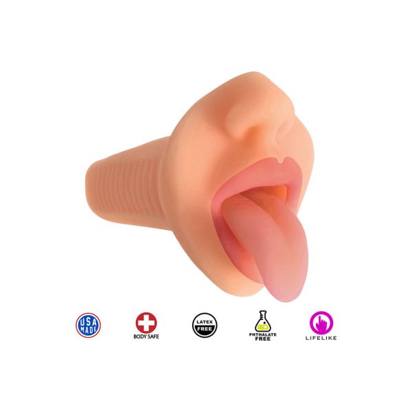 Curve Toys Courtney - Vibrierender Mund-Masturbator
