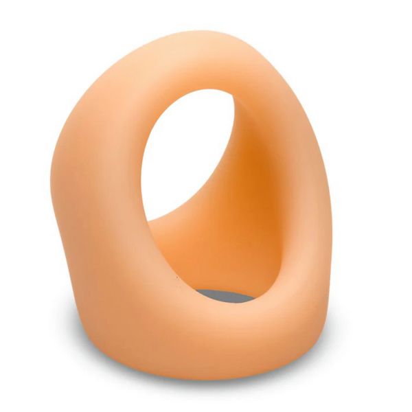 Curve Toys Cock- und Ballring aus Silikon - Hautfarben