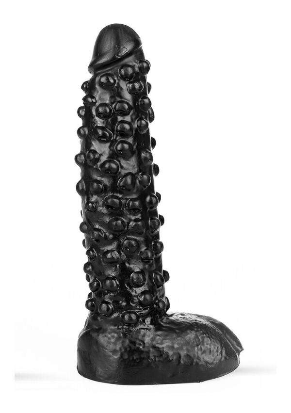 All Black Dark Crystal Dildo - 26,5 cm, Schwarz