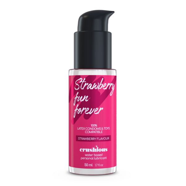 Crushious Gleitgel auf Wasserbasis - Erdbeergeschmack - 50 ml
