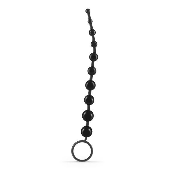 Crushious Basic Analkugeln - Kette mit 10 Kugeln - Schwarz