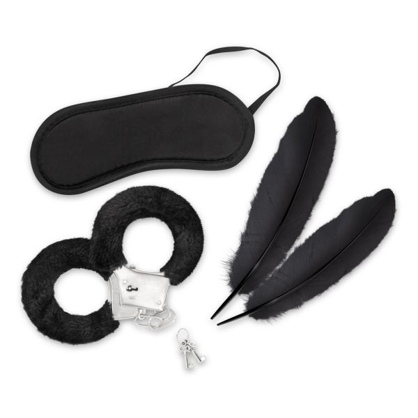 Crushious Lover's Dream - 4-teiliges Bondage-Set für Anfänger - Schwarz