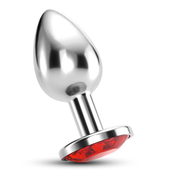 Crushious Bijou - Analplug mit Schmuckstein - Small - Rot