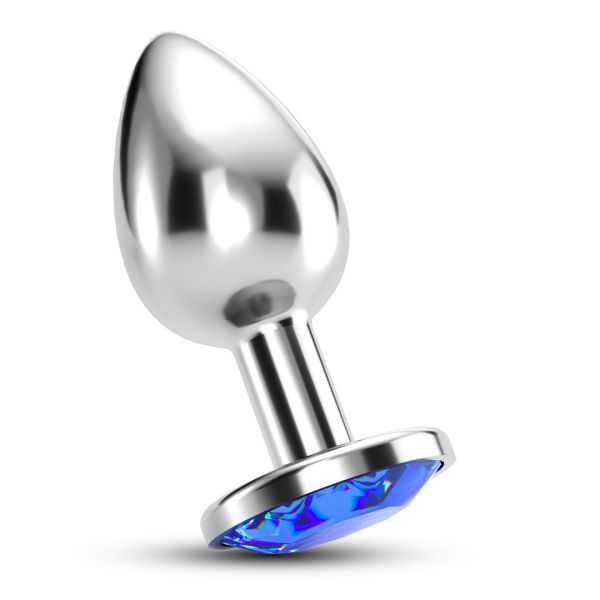 Crushious Bijou - Analplug mit Schmuckstein - Medium - Blau