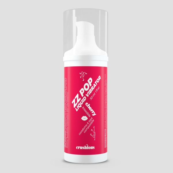 Crushious ZZ Pop - Küssbarer Liquid Vibrator - Kirsche - 30 ml