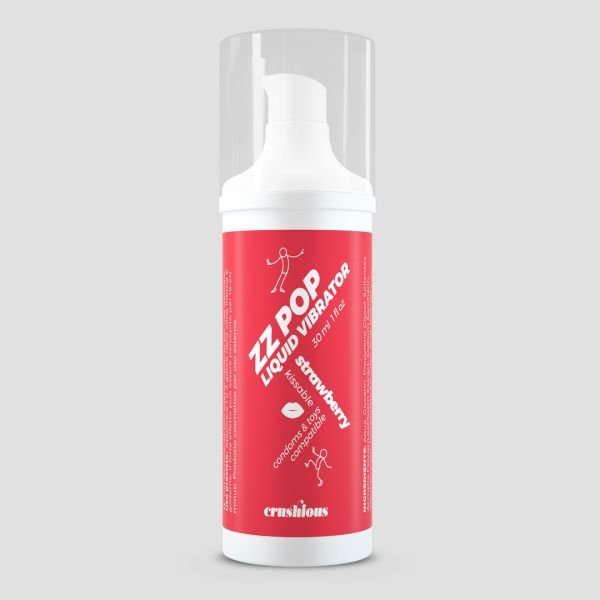 Crushious ZZ Pop - Küssbarer Liquid Vibrator - Erdbeere - 30 ml