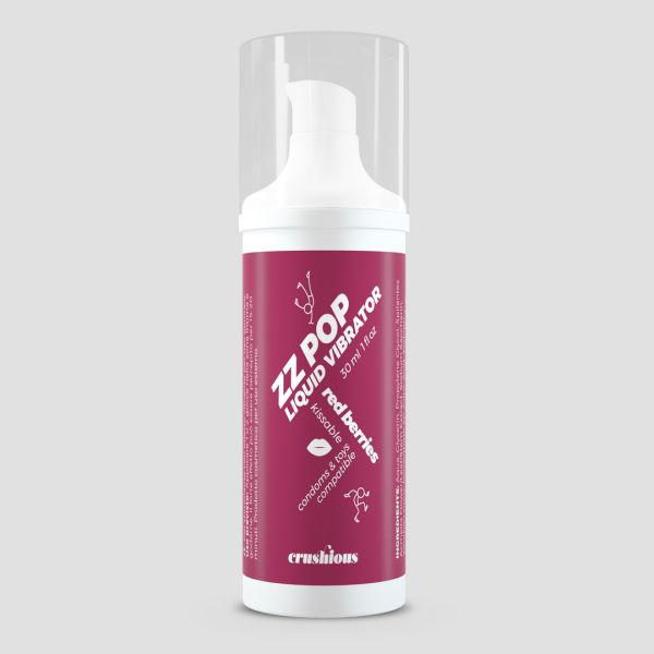 Crushious ZZ Pop - Küssbarer Liquid Vibrator - Rote Beeren - 30 ml