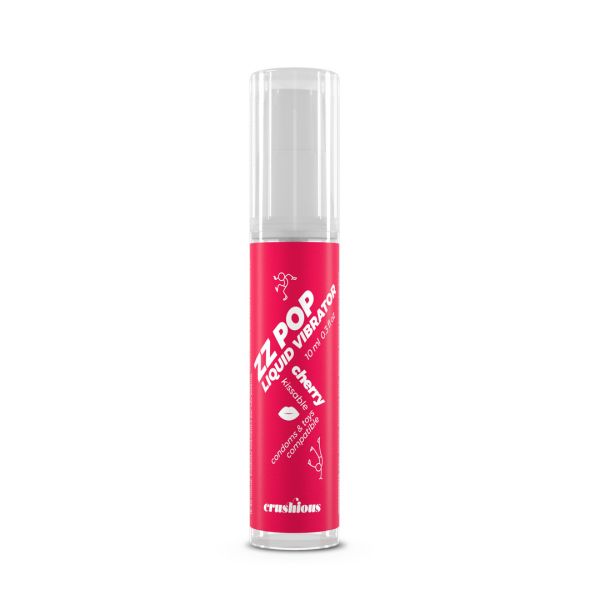 Crushious ZZ Pop - Küssbarer Liquid Vibrator - Kirsche - 10 ml