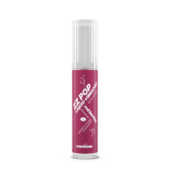 Crushious ZZ Pop - Küssbarer Liquid Vibrator - Rote Beeren - 10 ml