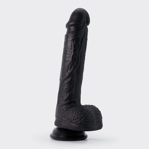 Crushious Inviktus - Dildo aus Flüssigsilikon - 22 cm - Schwarz