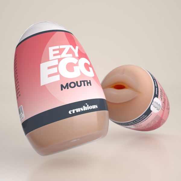 Crushious Ezy Egg - Masturbator-Ei - Mund - Rot