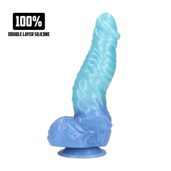 Fiction Cocks Deep Sea Hydra - Silikon Dildo - Blau