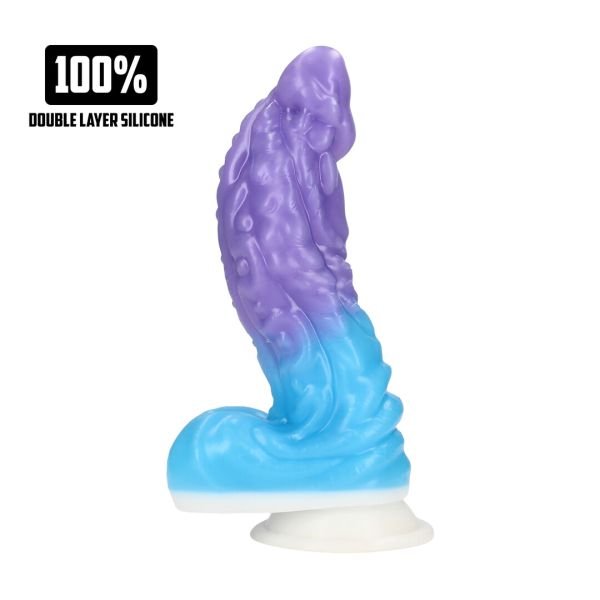 Fiction Cocks Galactic Hydra - Silikon Dildo - Lila/Blau