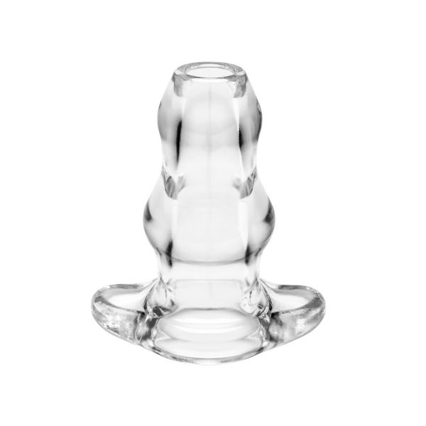 PerfectFitBrand Double Tunnel Plug - Hohler Buttplug - M - Transparent