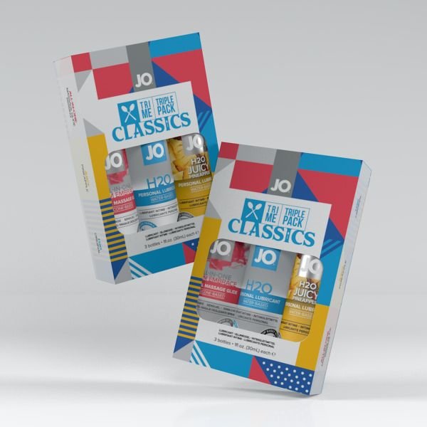JO Tri-Me Triple Pack - Classics - Geschenkset mit drei Gleitgelen - 30 ml