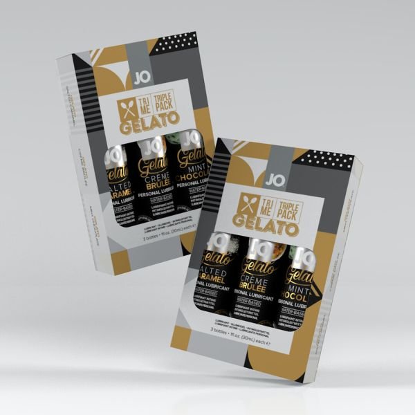 JO Tri-Me Triple Pack - Gelato - Geschenkset mit drei Gleitgelen - 30 ml