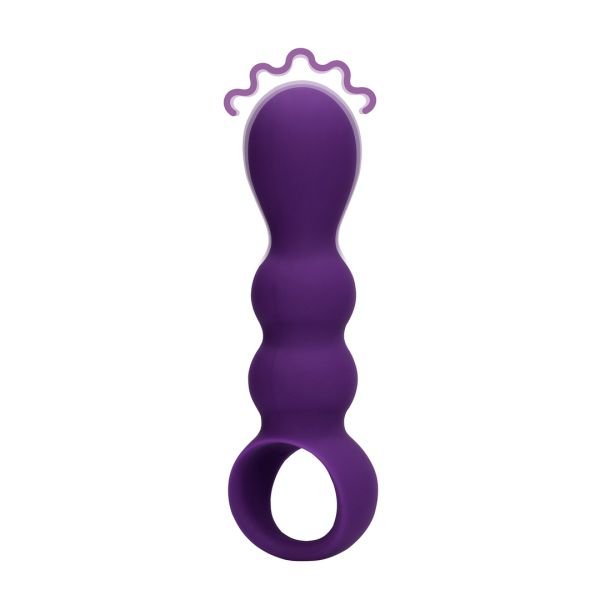 Loveline Tropfenförmiger Analvibrator - Klares Lila