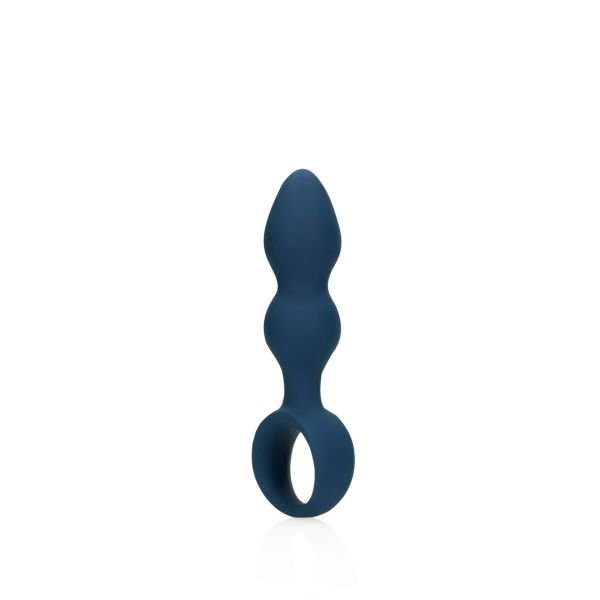 Loveline Analplug in Tropfenform - Medium - Baltikblau