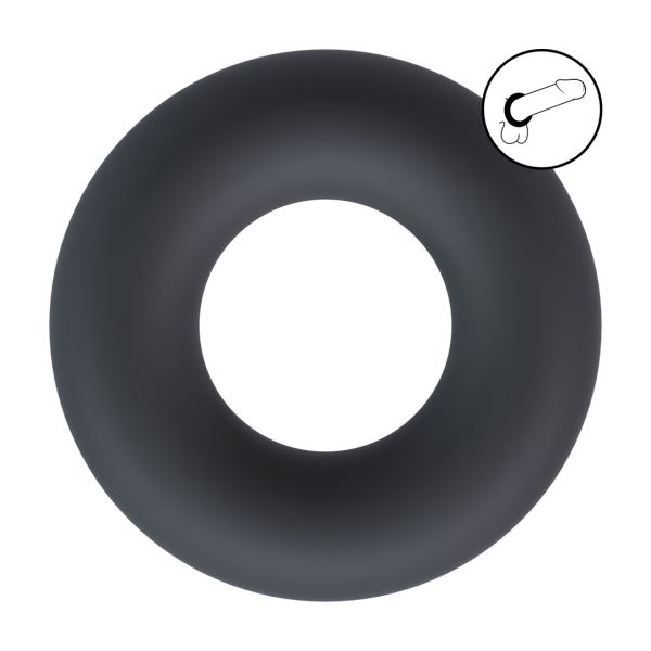 Levelz Solid Silikon Cockring - XS - Schwarz