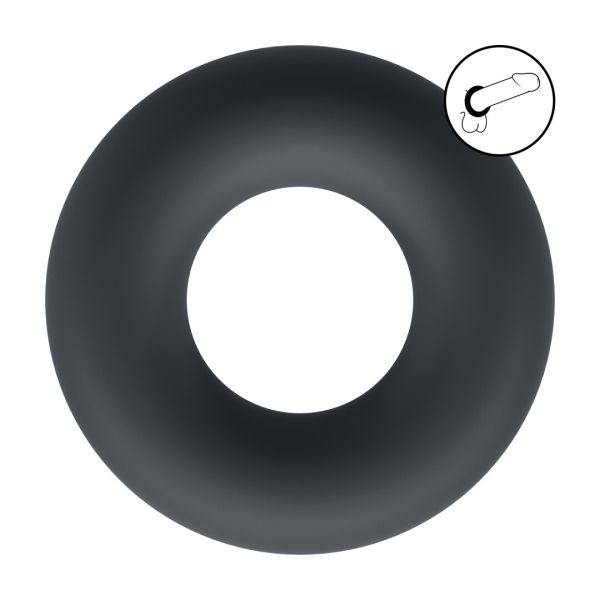 Levelz Cockring aus Flüssigsilikon - S - Schwarz