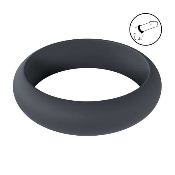 Levelz Wide O Silikon Cockring - XXL - 55mm - Schwarz