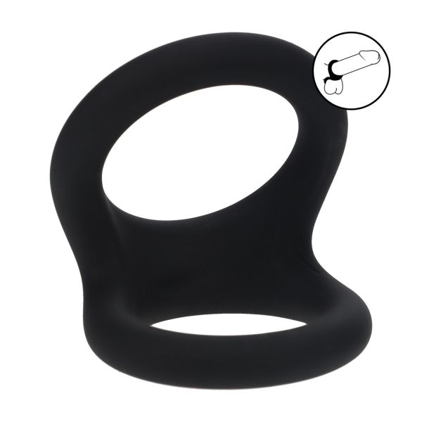 Levelz Double O Silikon Cockring - L - Schwarz