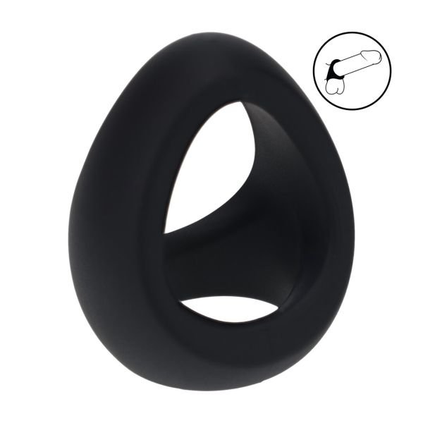 Levelz Soft Tri O Silikon Cockring - Schwarz