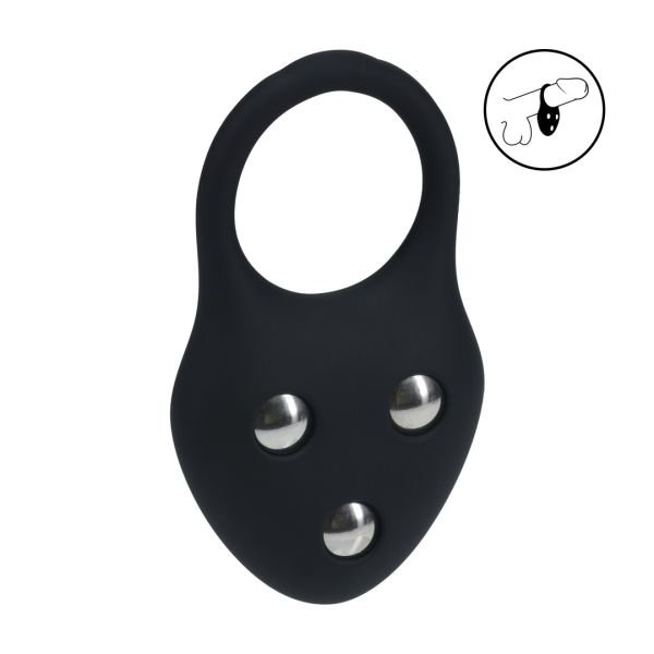 Levelz Silikon Training Cockring - L - Schwarz