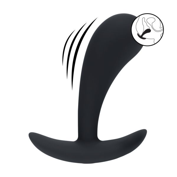 Levelz Vibrierender Prostata Analplug aus Silikon - M - Schwarz