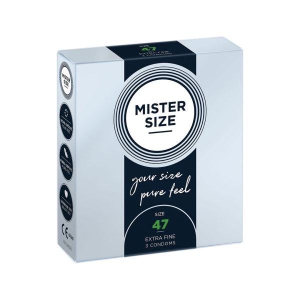 Mister Size Pure Feel - Kondome 47 mm - 3er-Pack