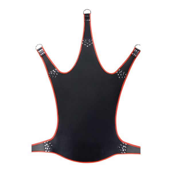 Mr. Sling Ledersling mit roter Paspel und 5 Punkten
