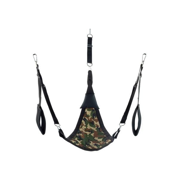 Mr. Sling Dreieck Canvas Sexschaukel mit 3 oder 4 Aufhängepunkten - Camouflage