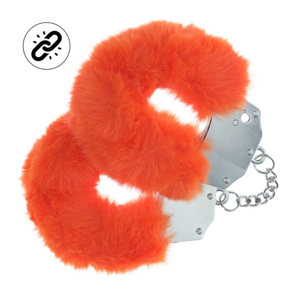 Ouch! Robuste Plüsch-Handschellen - Orange