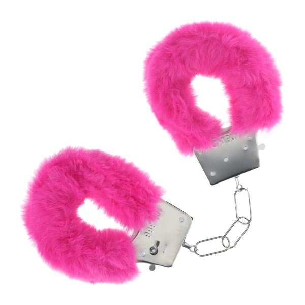 Ouch! Klassische Plüsch-Handschellen - Pink