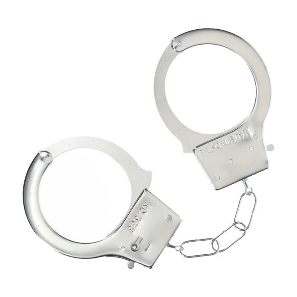 Ouch! Klassische Handschellen aus Metall - Silber