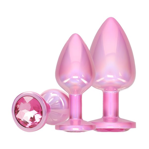 Ouch! Paris Collection - Metall Analplug Set - Pink